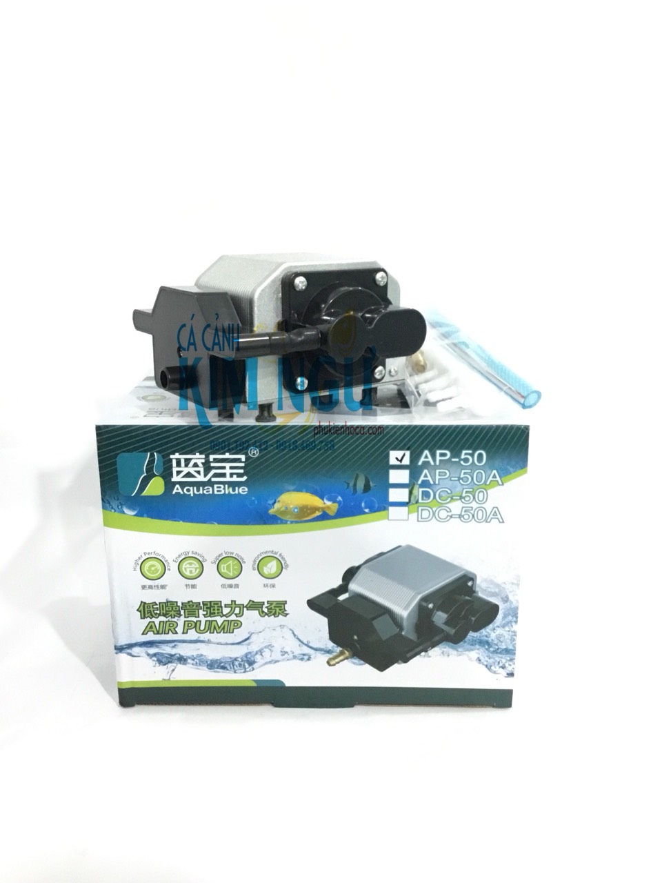 Máy Sủi Oxy Hồ Cá AQUABLUE AP 50 (25W) AP50