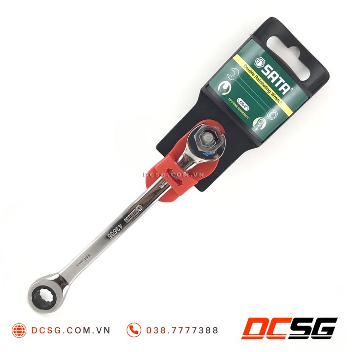 Cờ lê vòng miệng tự động 10mm Sata 43606