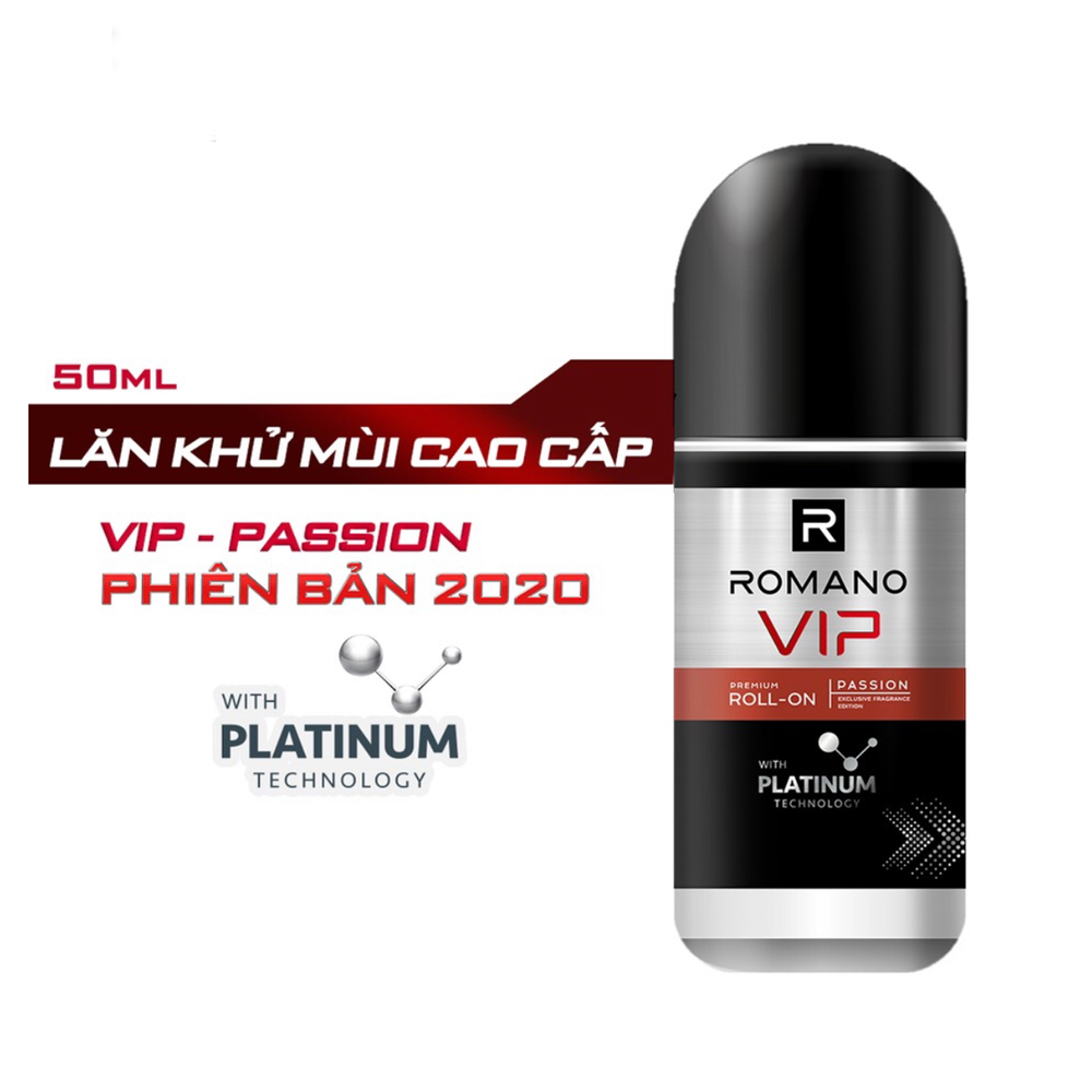 Lăn khử mùi Romano Vip Platinum 50ml/chai
