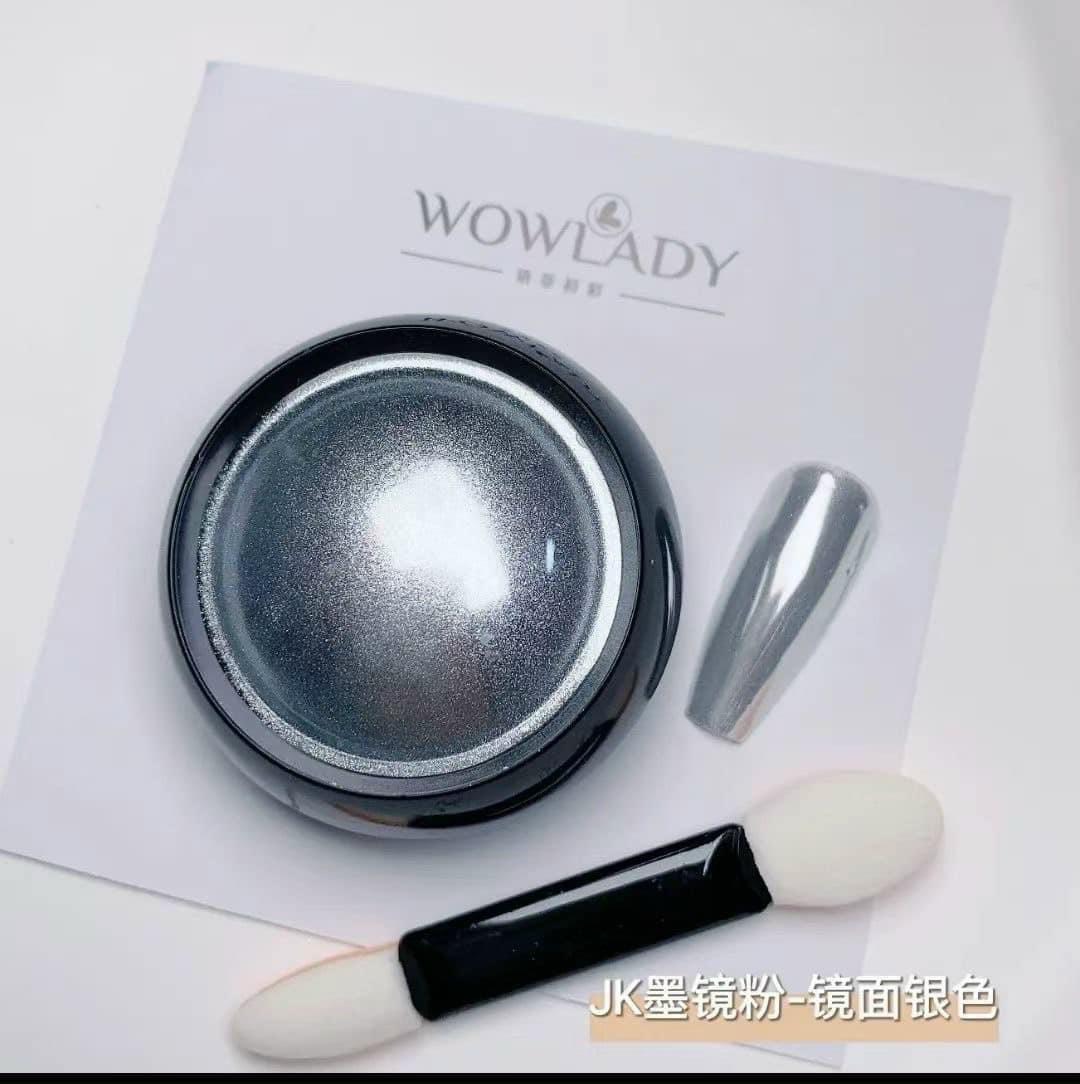 [HCM]NAIL bột tráng gương móng tay màu vàng - bạc (inox)