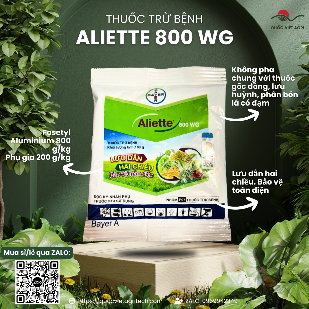 Thuốc trừ bệnh - aliette 800wg - 100g