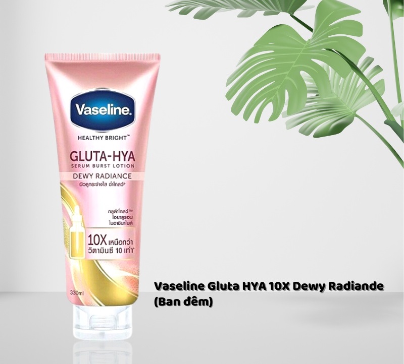 Dưỡng Thể Vaseline 10X thái Lan Healthy Bright Gluta-Hya 330ml
