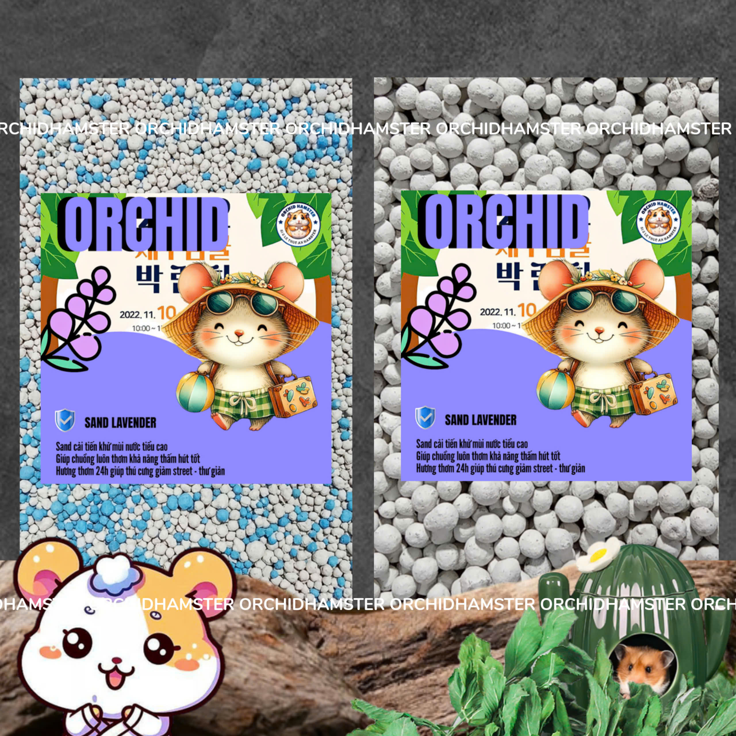 Combo 5kg Cát Sand Thơm Lót Chuồng Cho Hamster