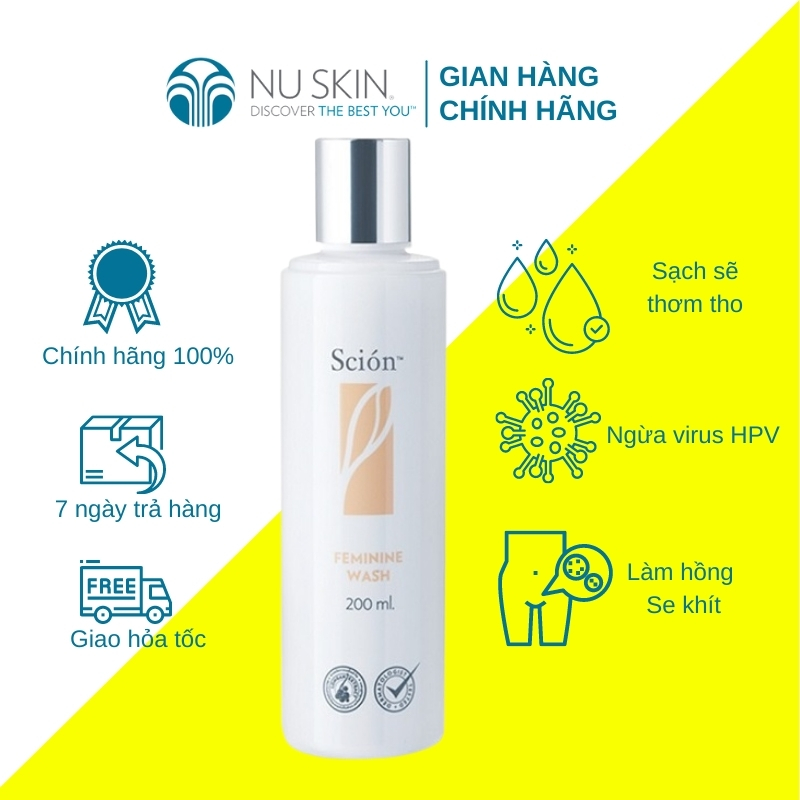 Combo Lăn Khử Mùi Scion Nuskin 75ml + Kem Đánh Răng Ap24 Whitening Fluoride Toothpaste 110g + Dung Dịch Vệ Sinh Phụ Nữ Nuskin Scion Feminine Wash Chính Hãng 200ml