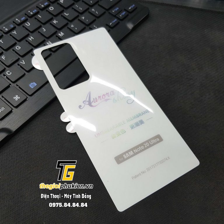 Miếng dán mặt lưng trong suốt PPF cho SamSung Galaxy Note 20, Note 20 Ultra