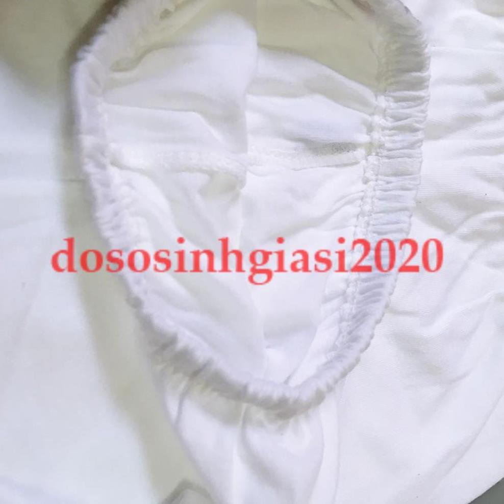 [HCM]Set 3 QUẦN DÀI TRẮNG SƠ SINH BOSSINI 2-12kg