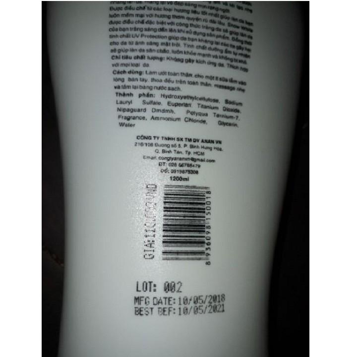 Sữa tắm dê White Care 4X 1200ml
