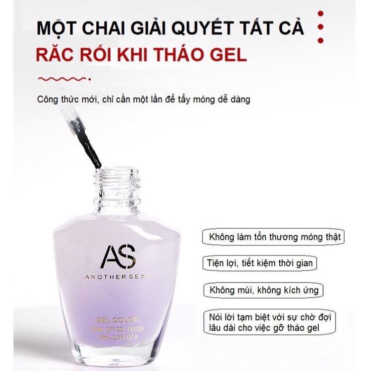 Phá gel AS chai 15ml hàng chính hãng