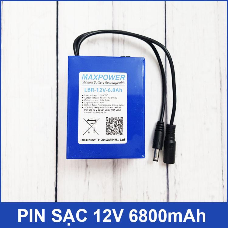 Pin sạc 12V 6800mAh MAXPOWER