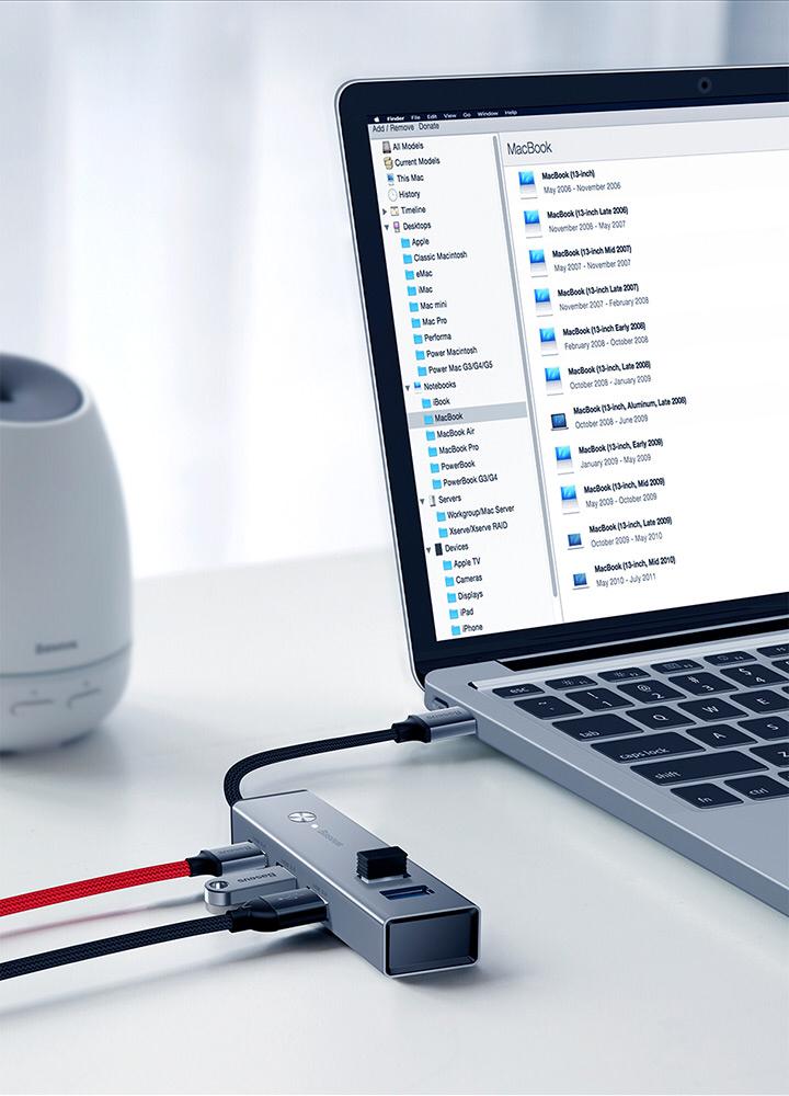 Bộ HUB chuyển đổi Type C sang 5 cổng USB 3.0 (Type C 3.0 to 3 USB3.0 + 2 USB2.0 OTG HUB)