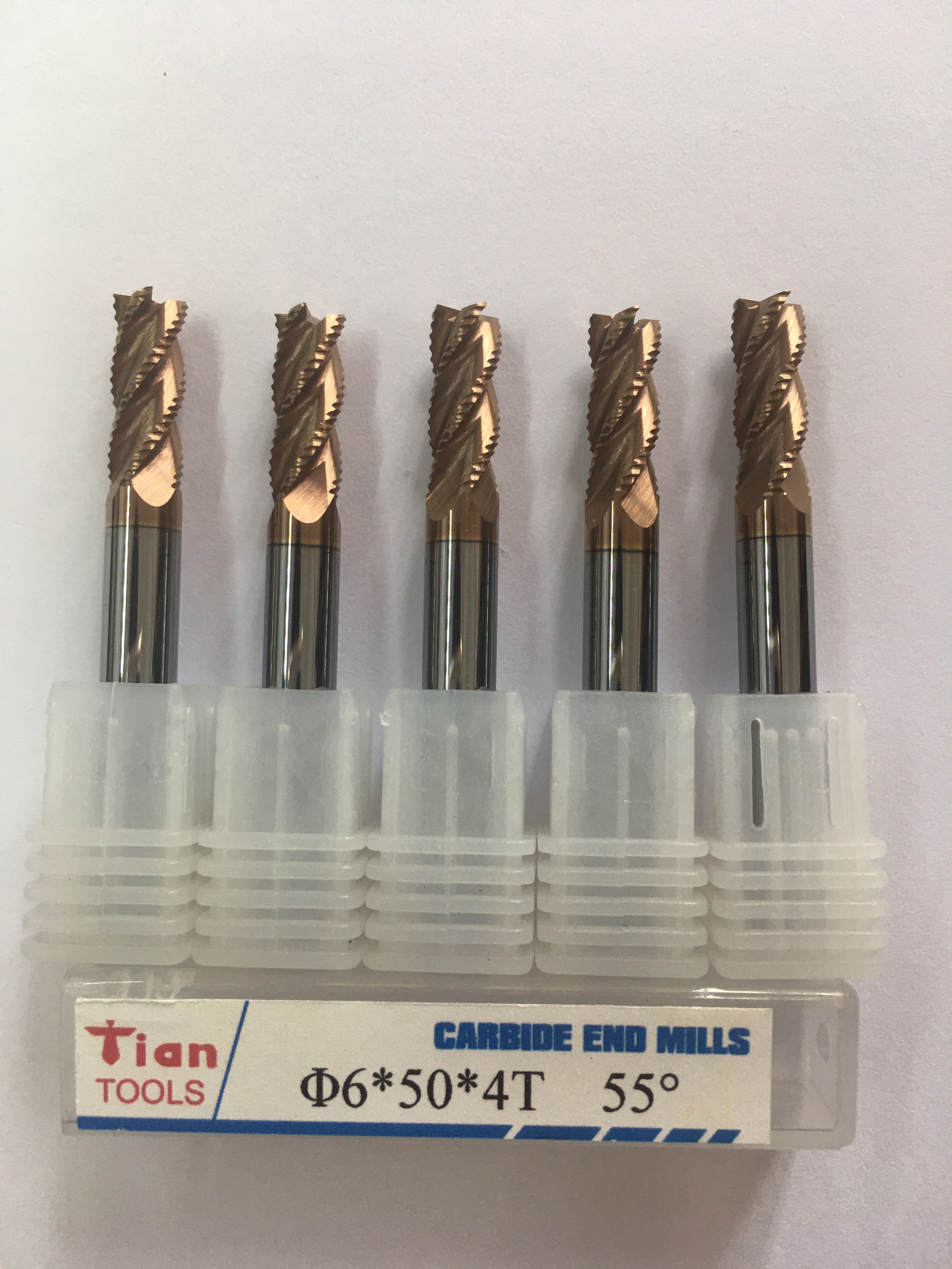 Ø6*50*4T - Mũi Phay Phá Thô D6: Chuyên Thép/Dao phay hợp kim (Solid Carbide)