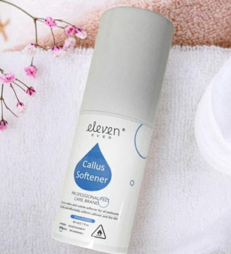 Chai Xịt, Nước Xịt Làm Mềm Da Chà Gót Chân Eleven (Sử dụng cùng Chà Gót Chân)