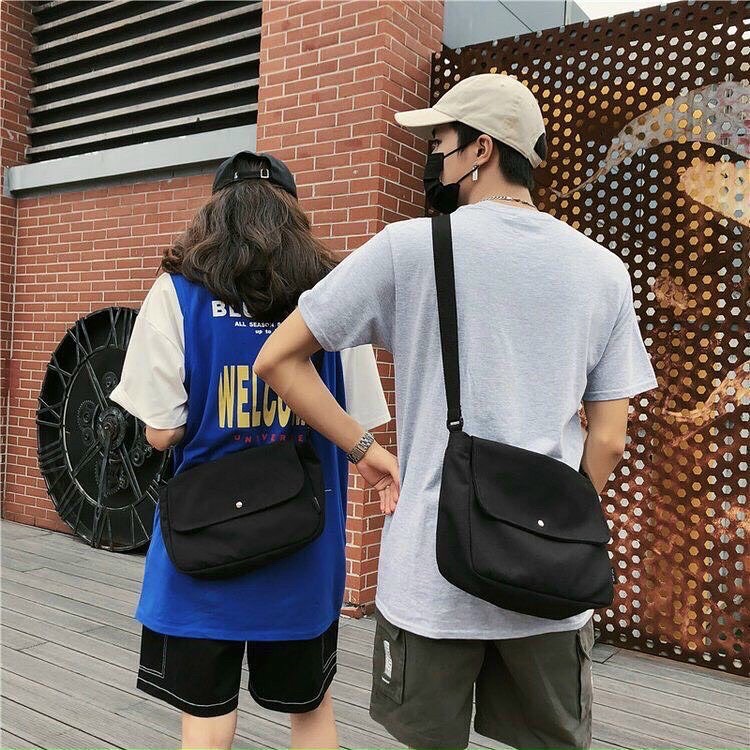 Túi Vải Đeo Chéo Unisex - Đi học, Đi chơi
