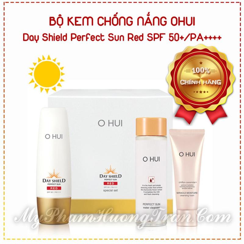 Bộ Chống Nắng Ohui Perfect Sun Pro Red - Bộ 3 Sản Phẩm
