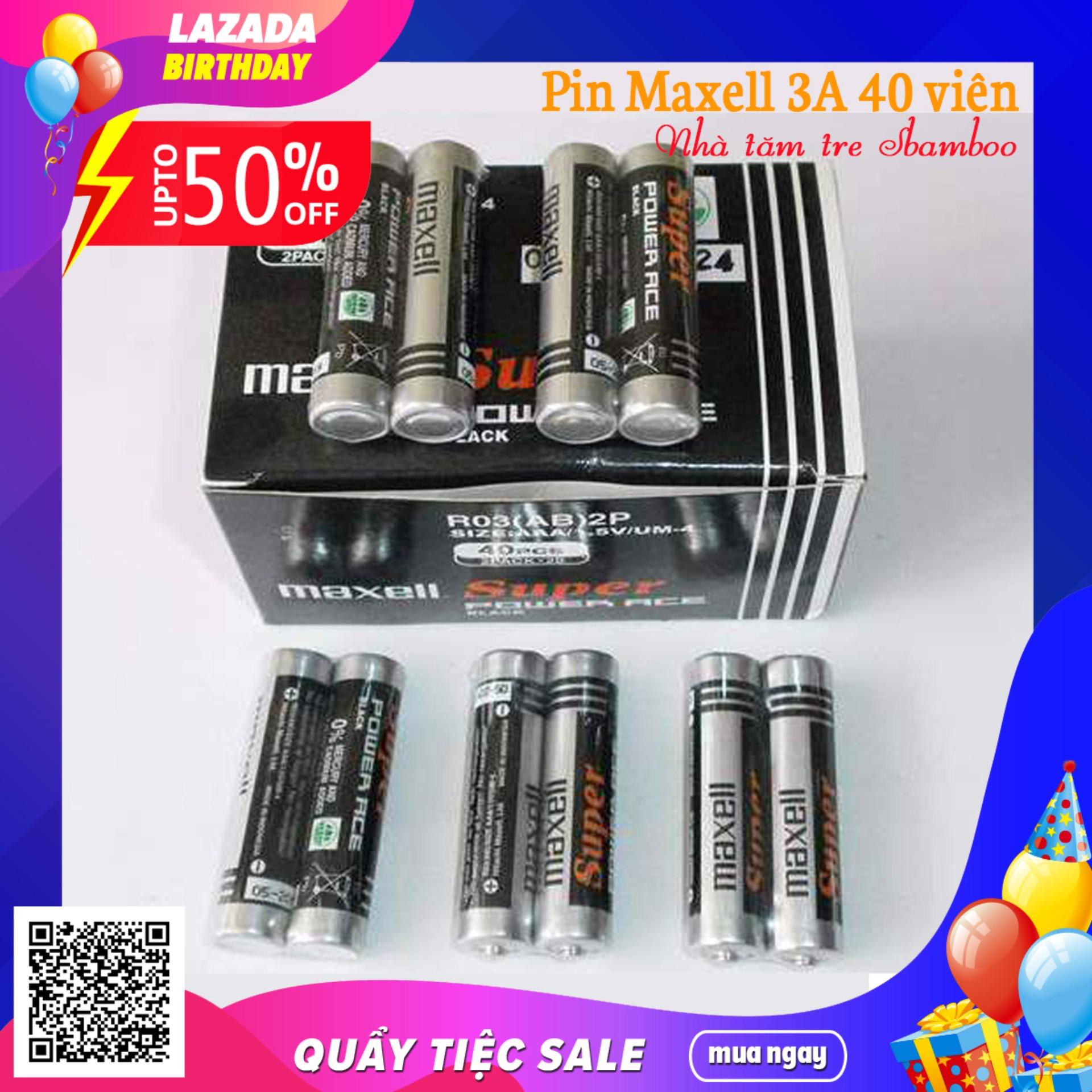 Pin 3A Maxell Hộp 40 Viên