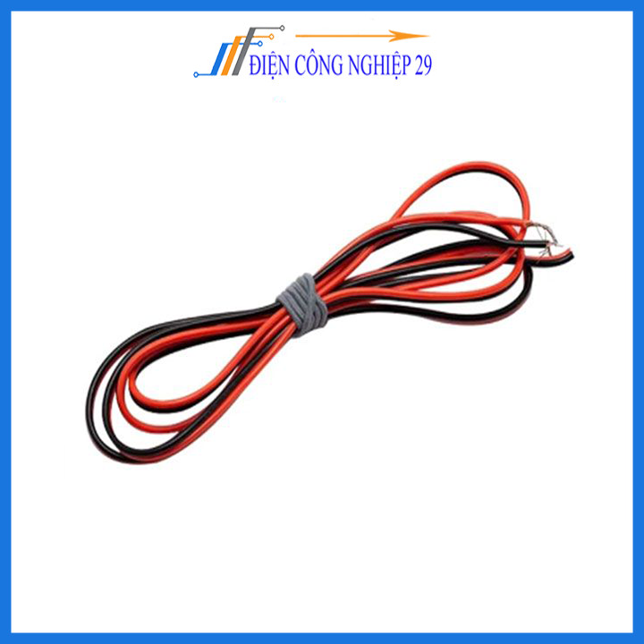 Dây Điện Đôi AWG  đen đỏ(1 Mét)