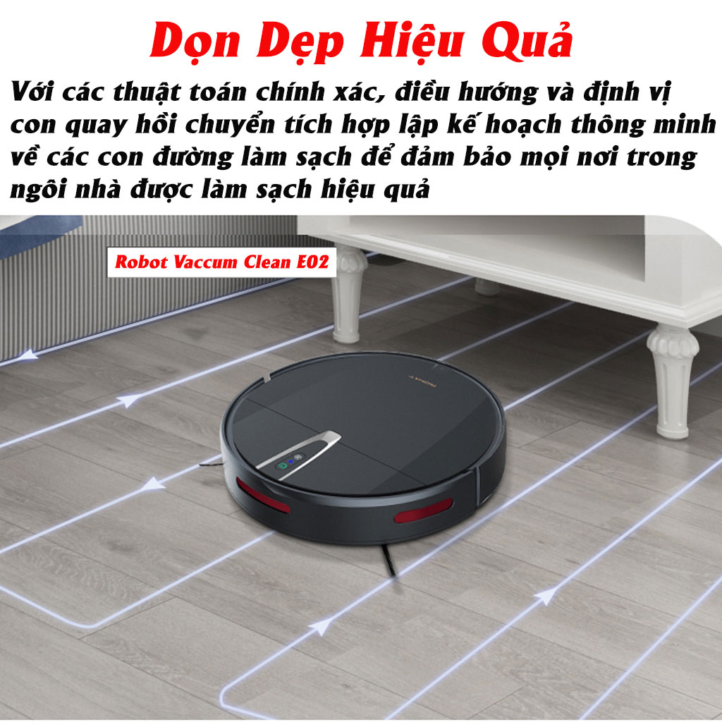 Robot Hút Bụi, Robot Hút Bụi Lau Nhà, Lực Hút Siêu Mạnh 20000PA, Cực Khỏe, Hoạt Động Theo Sơ Đồ, Cảm Biến Tránh Vật Cản,Chống Rơi,Điều Khiển Qua APP Điện Thoại.