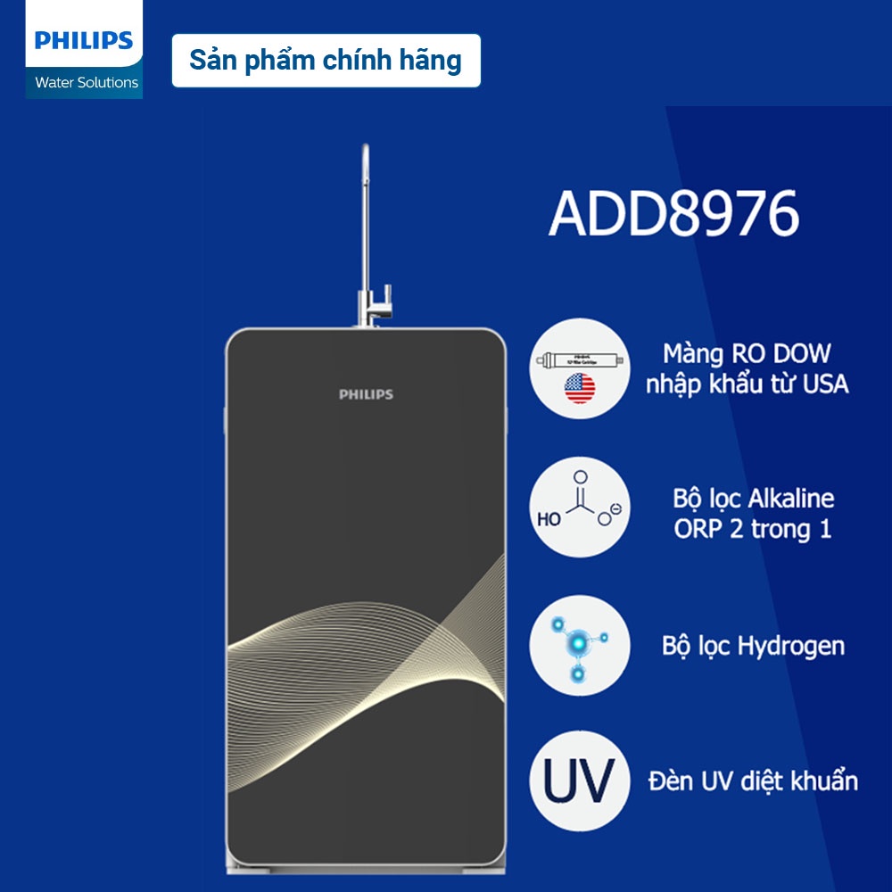 [Trả góp 0%] Máy lọc nước RO Alkaline Philips ADD8976/ADD8970