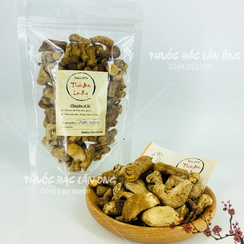 Chân nấm hương khô 100g, châm nấm to, thơm, sạch, dùng làm ruốc, chà bông, nấu món chay, thơm ngon