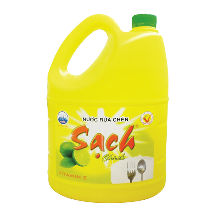 Can Nước rửa chén Net Sạch 4kg chanh/trà xanh