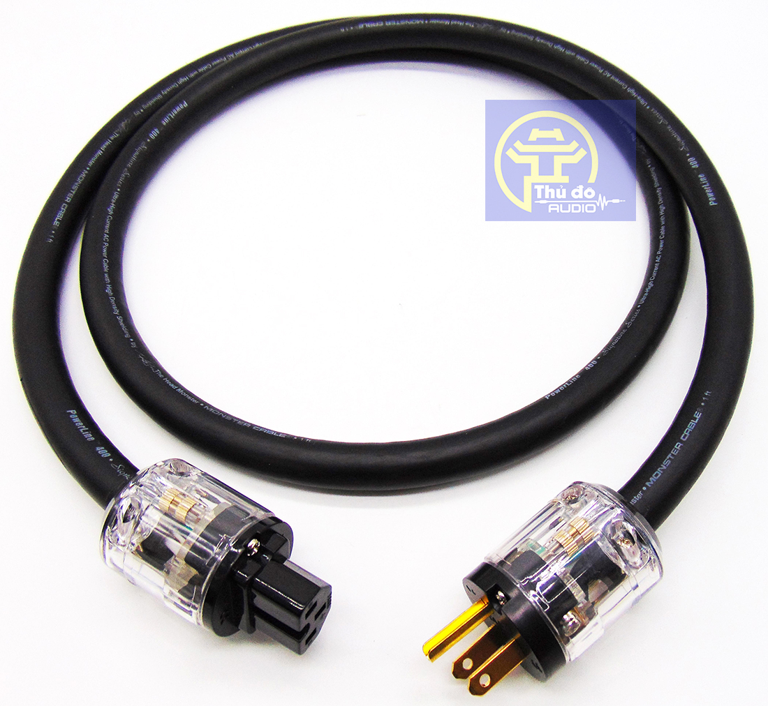 Dây nguồn Audio Monster Powerline 400 signature cao cấp dài 1.5m. Dây nguồn âm thanh