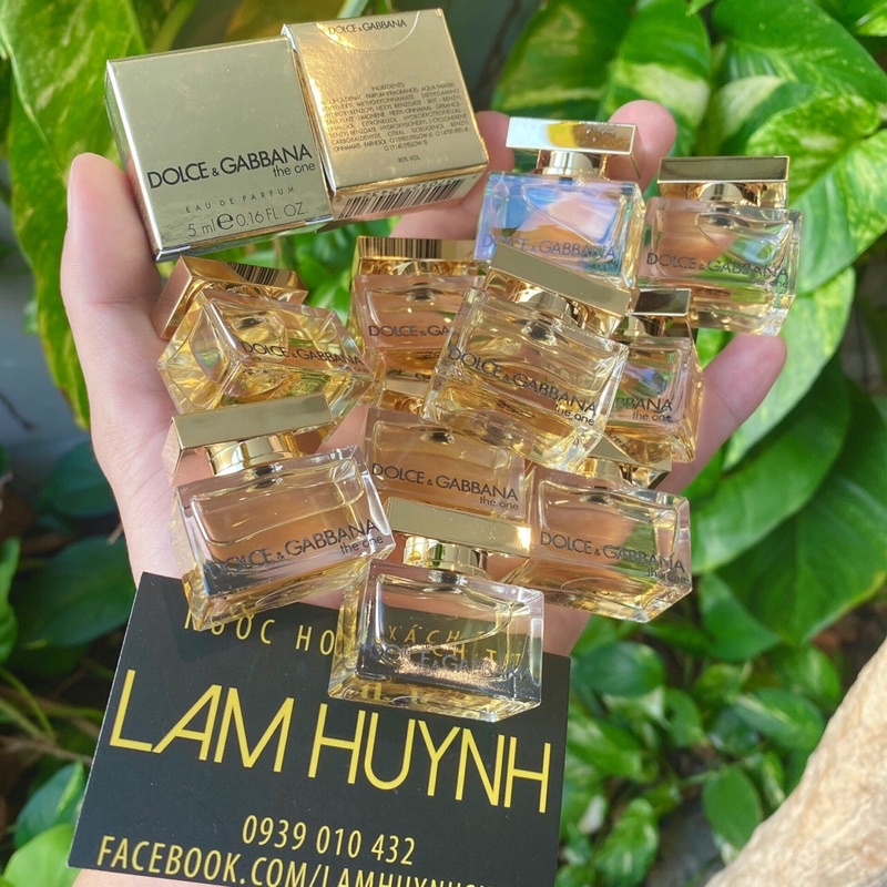 [ CHÍNH HÃNG] Nước hoa mini D&G THE ONE EDP FOR WOMAN 5ml