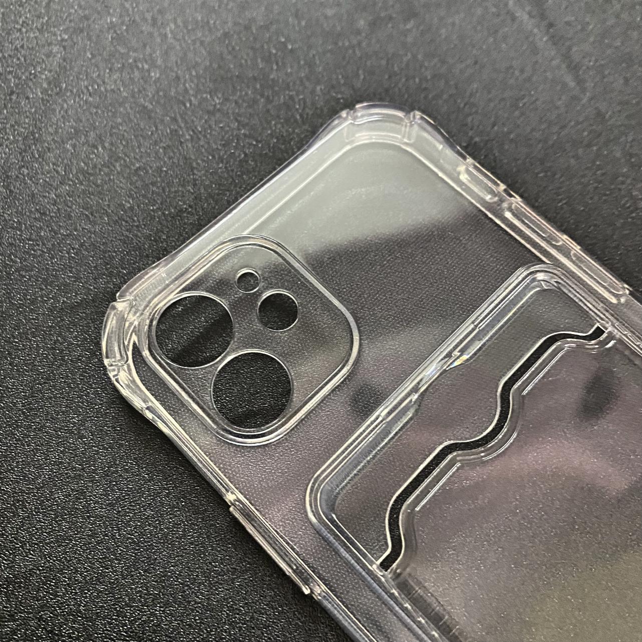 Ốp Lưng iPhone 12 Dẻo Trong Suốt Có Khe Đựng Thẻ