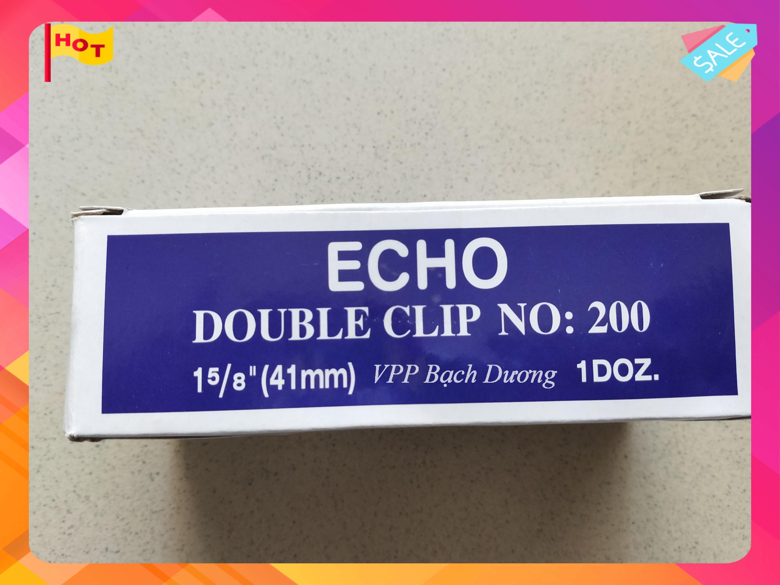 Kẹp bướm 41mm - Kẹp echo 41mm- 12 cái/hộp