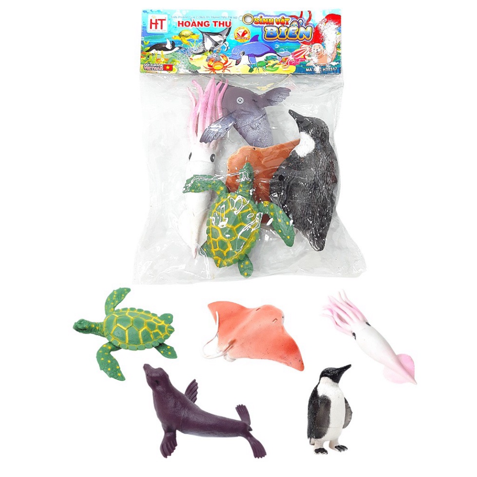Đồ chơi mô hình động vật biển - Đồ chơi nhựa dẻo mô hình động vật biển