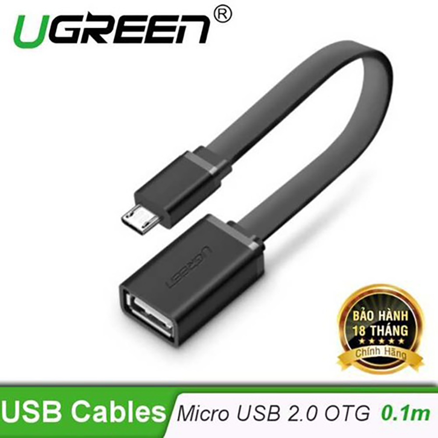 Cáp OTG USB To Micro USB Ugreen 10821 chính hãng - HapuStore