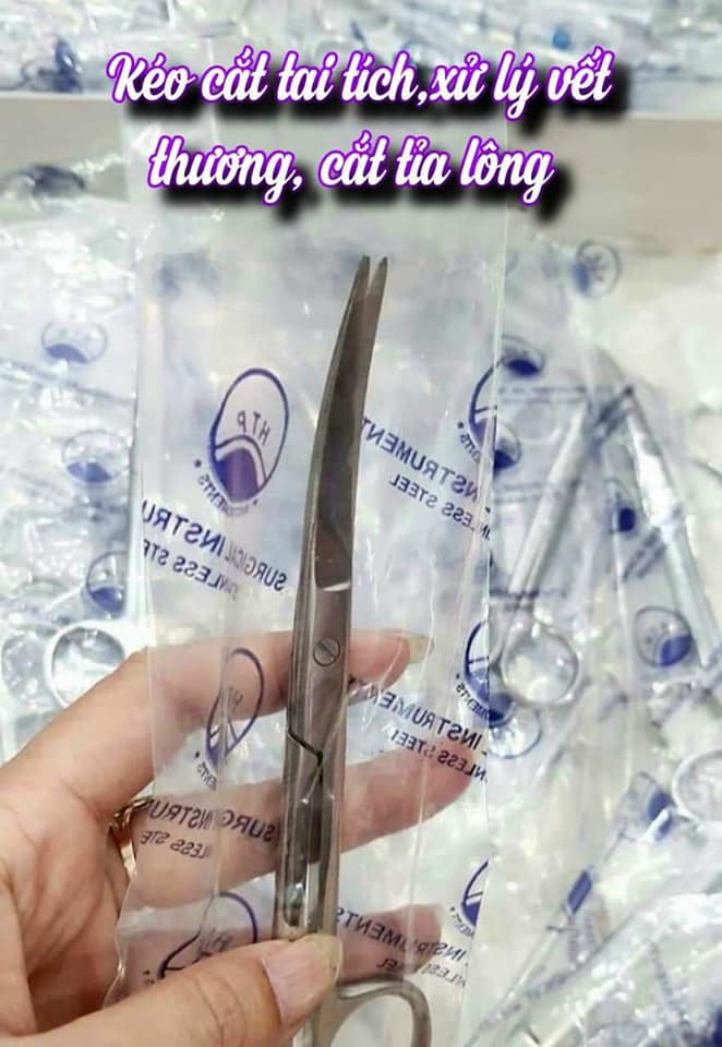 Kéo y tế cắt Lông tai tích cho Gà loại lớn