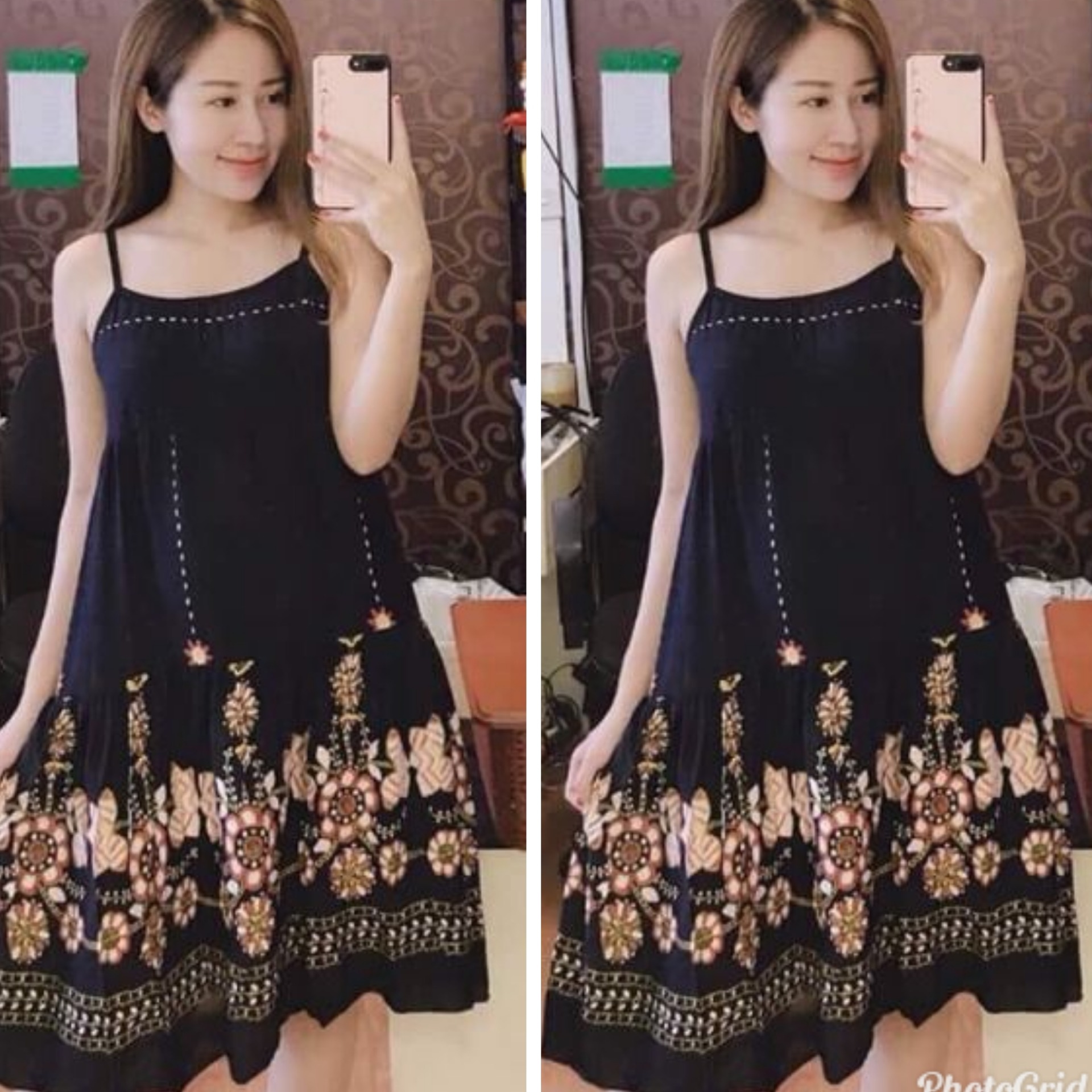 váy bầu lanh chất mát 140