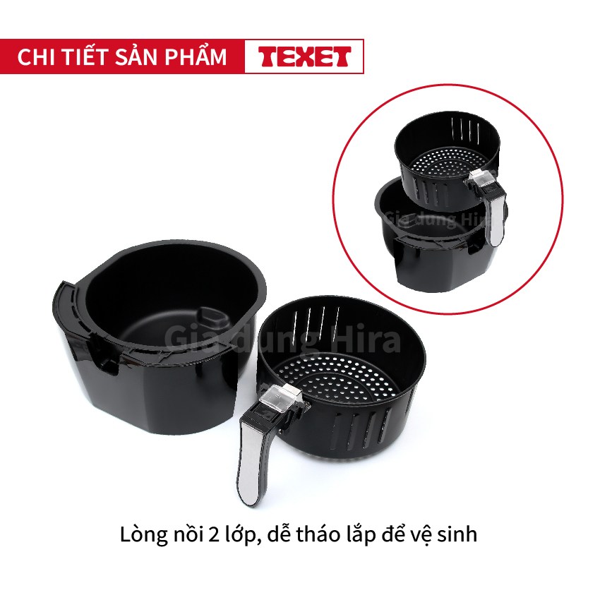Nồi chiên không dầu TEXET 3,2L AF-611