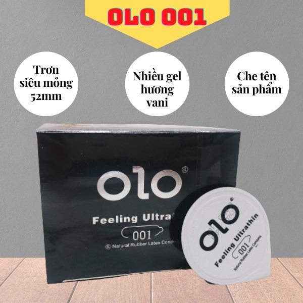 Bao cao su OLO Feeling Ultrathin siêu mỏng 0,01mm