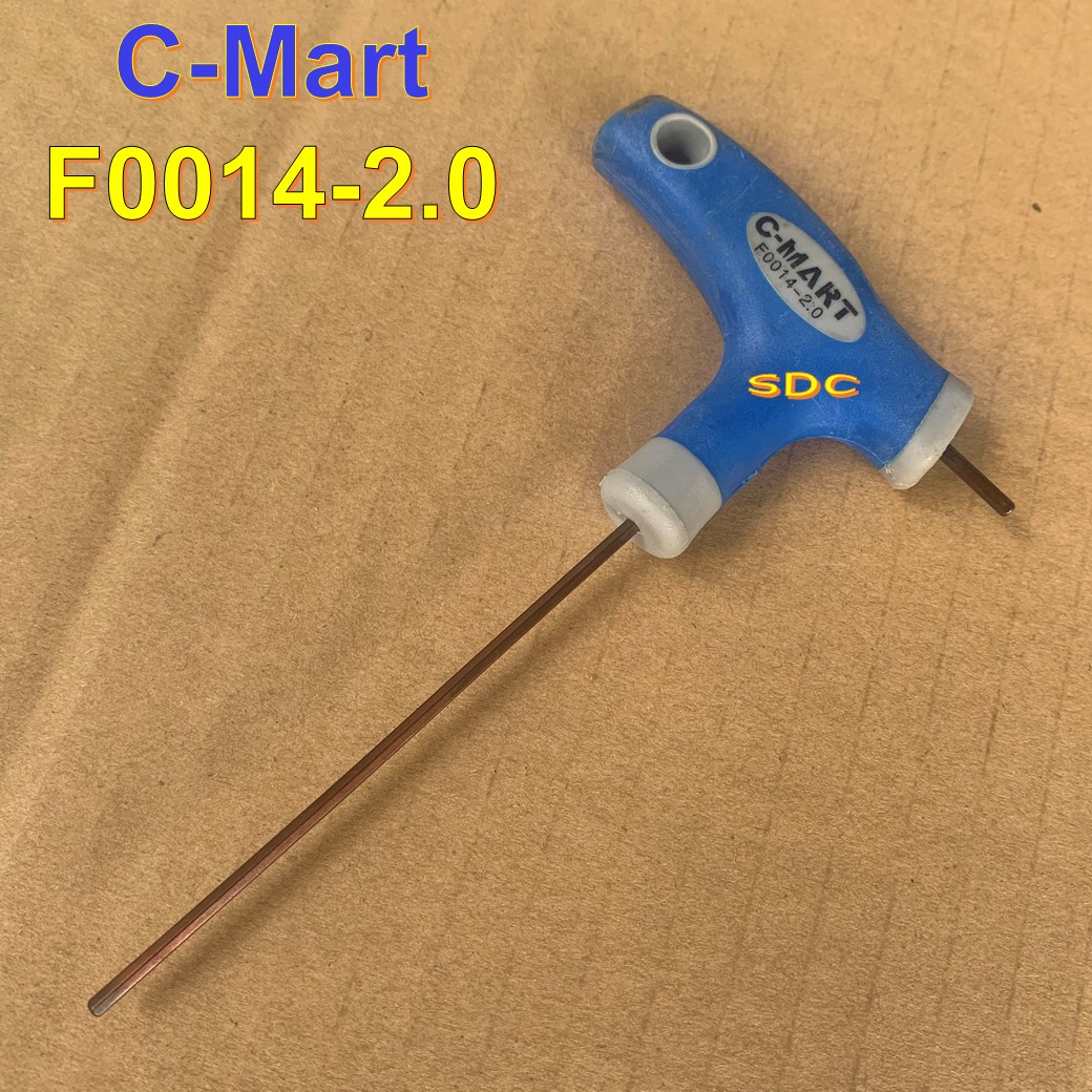 2-10mm lục giác tay cầm chữ t 2 đầu c-mart f0014 | tay vặn lục giác chữ t thép s2 cao cấp cmart f0014-8 f0014-10