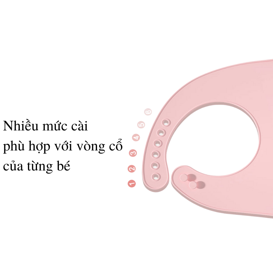 Yếm Ăn Dặm Silicone Có Máng Yếm Silicon Ăn Dặm Cho Bé