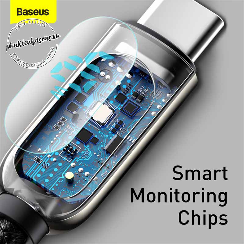 Cáp sạc nhanh có màn hình LED Baseus Display & Fast Charge Type C (40W, 5A, LED Display, Fast Charging/QC & Data Cable)