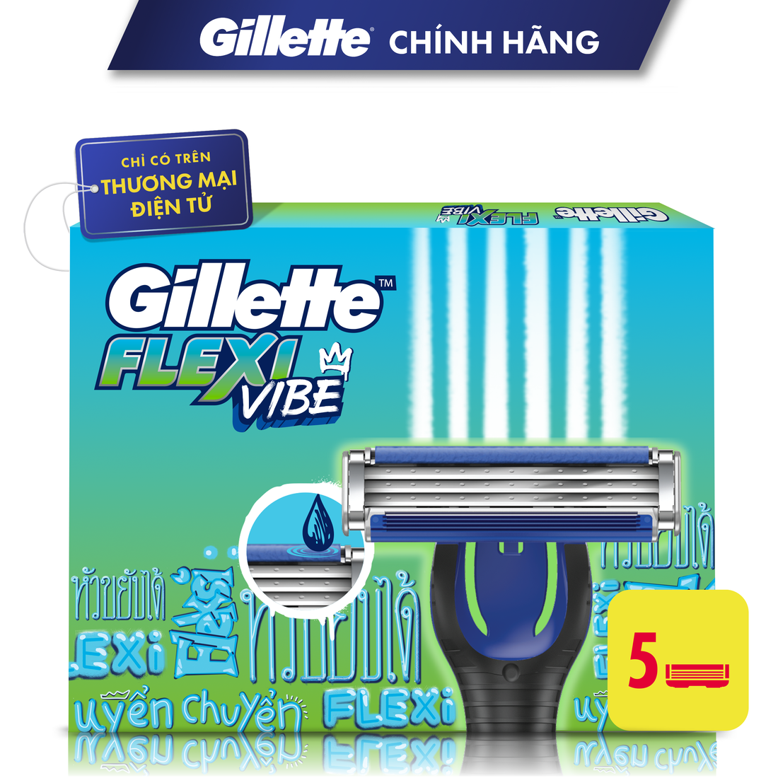 Dao Cạo Râu GILLETTE Flexi Vibe (Nhiều Phân Loại)
