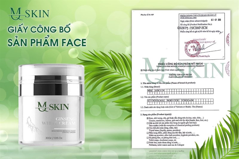 Kem Face MQ Skin( Hàng Chuẩn)