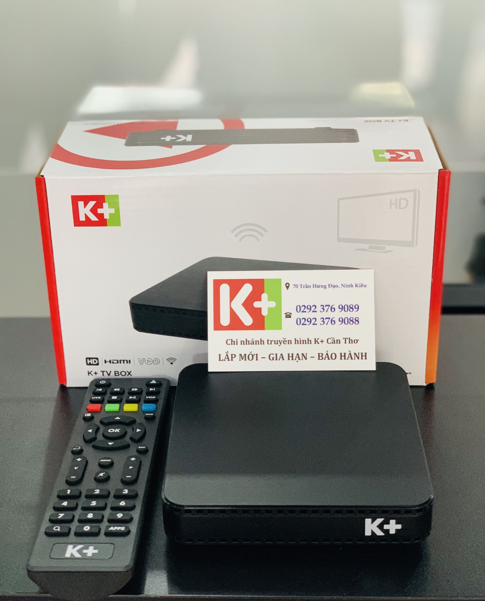 Đầu Thu K+ TV Box - bao gồm 6 tháng thuê bao (gói Tiện Lợi)