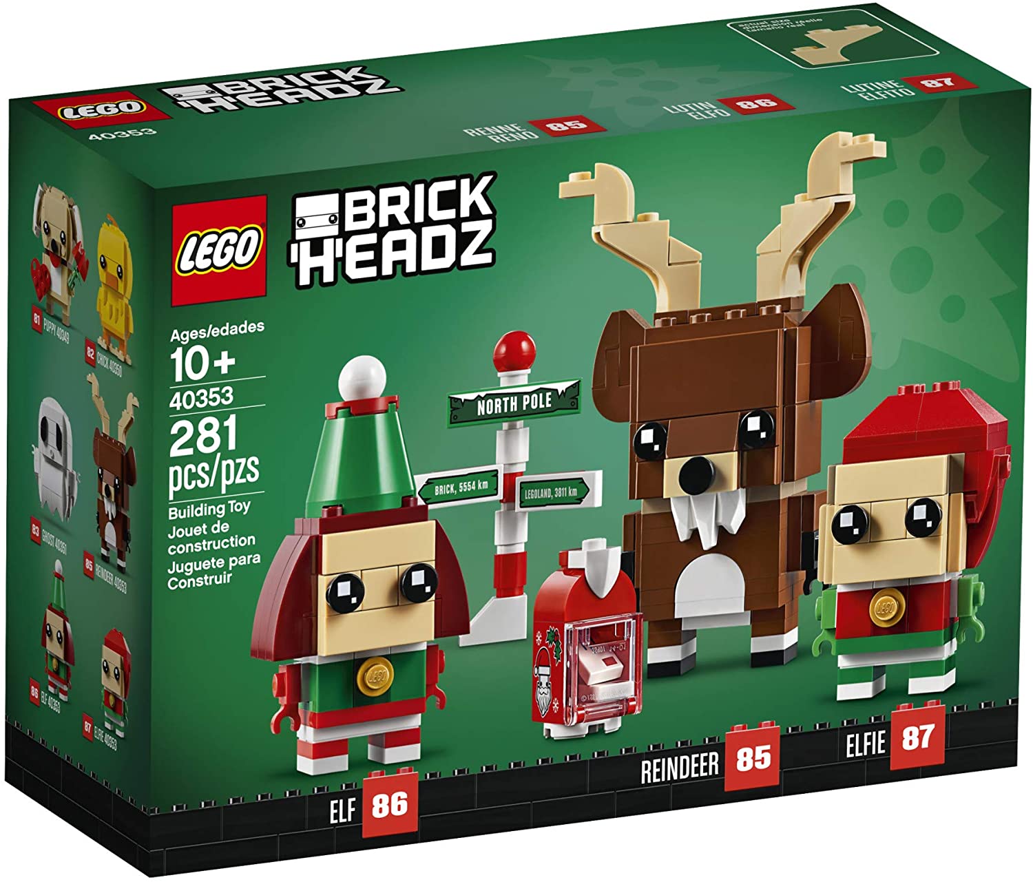 40353 lego reindeer, elf and elfie - bộ xếp hình noel - tuần lộc