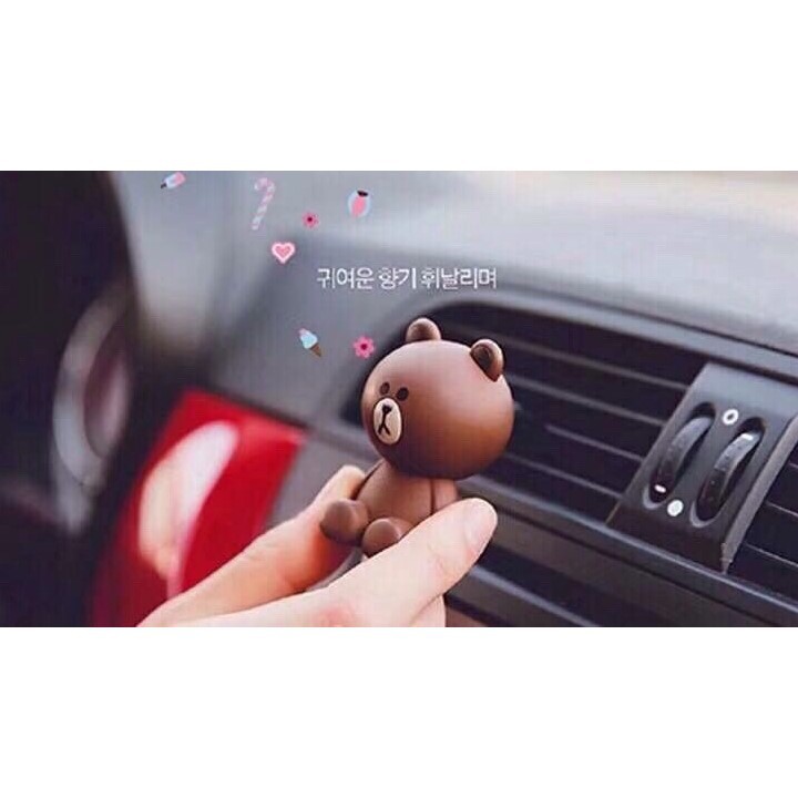 [HCM]Nước hoa thú chibi gắn trên xe hơi