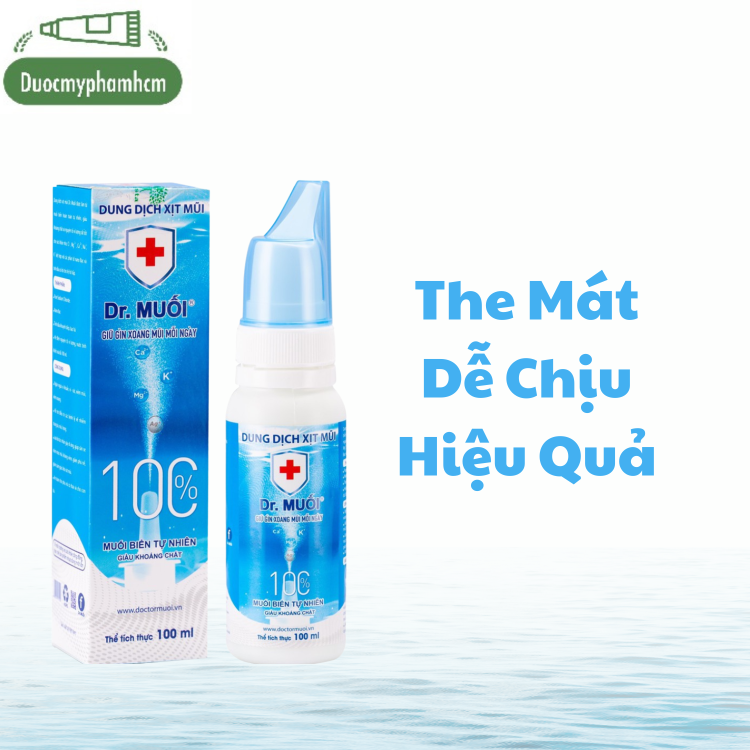 Dung Dịch Xịt Mũi Dr. Muối, Nước Muối Biển Sâu (100ml)