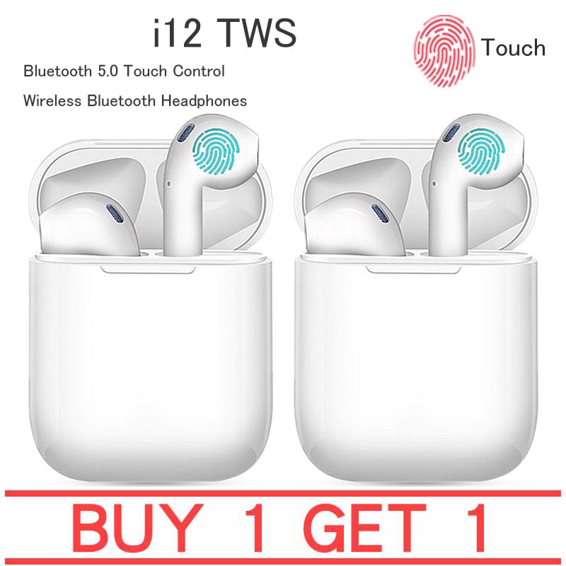 [mua 1 tặng 1] Bluetooth 5.0, Nút cảm ứng, Tai nghe không dây, Tai nghe nhét tai, Tai nghe nhét tai không dây, Tai nghe bluetooth i7s, Tai nghe bluetooth, Tai nghe true wireless