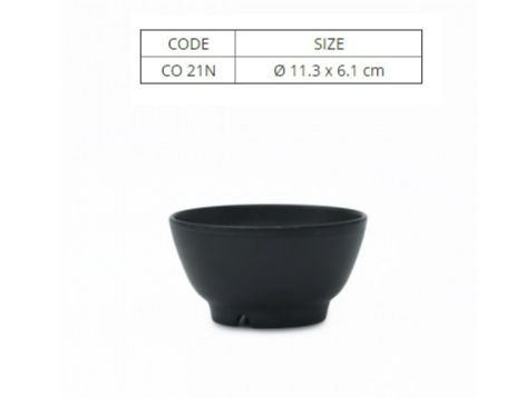 Chén Nhựa Melamine Nhám Đen/Xanh Lá/Xanh Dương- C021N