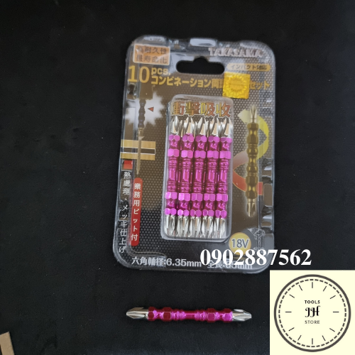 Mũi bắt vít 2 đầu bake hàng nhật japan ph2x65mm