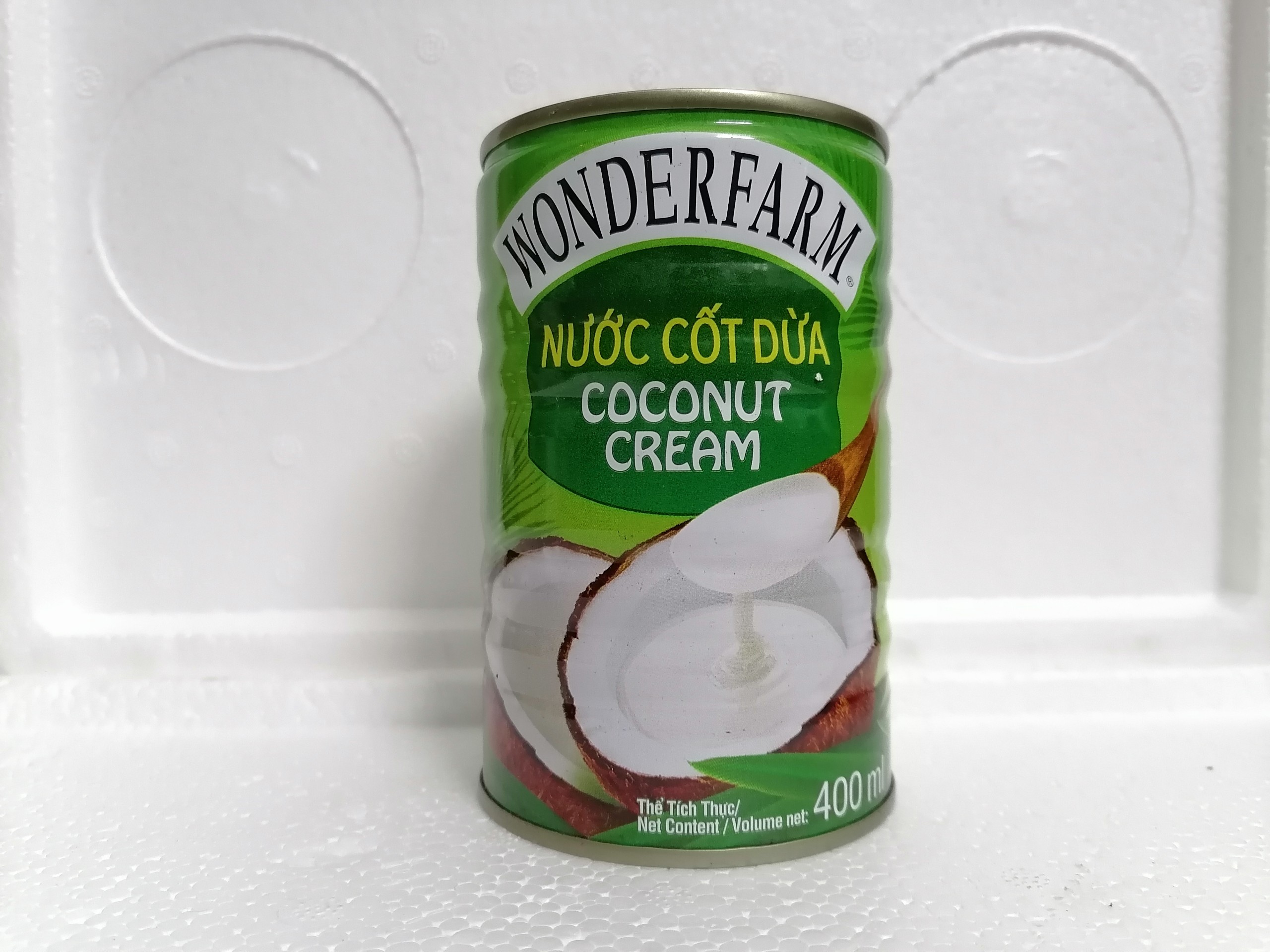 Hộp 400ml NƯỚC CỐT DỪA VN WONDERFARM Coconut Cream halal