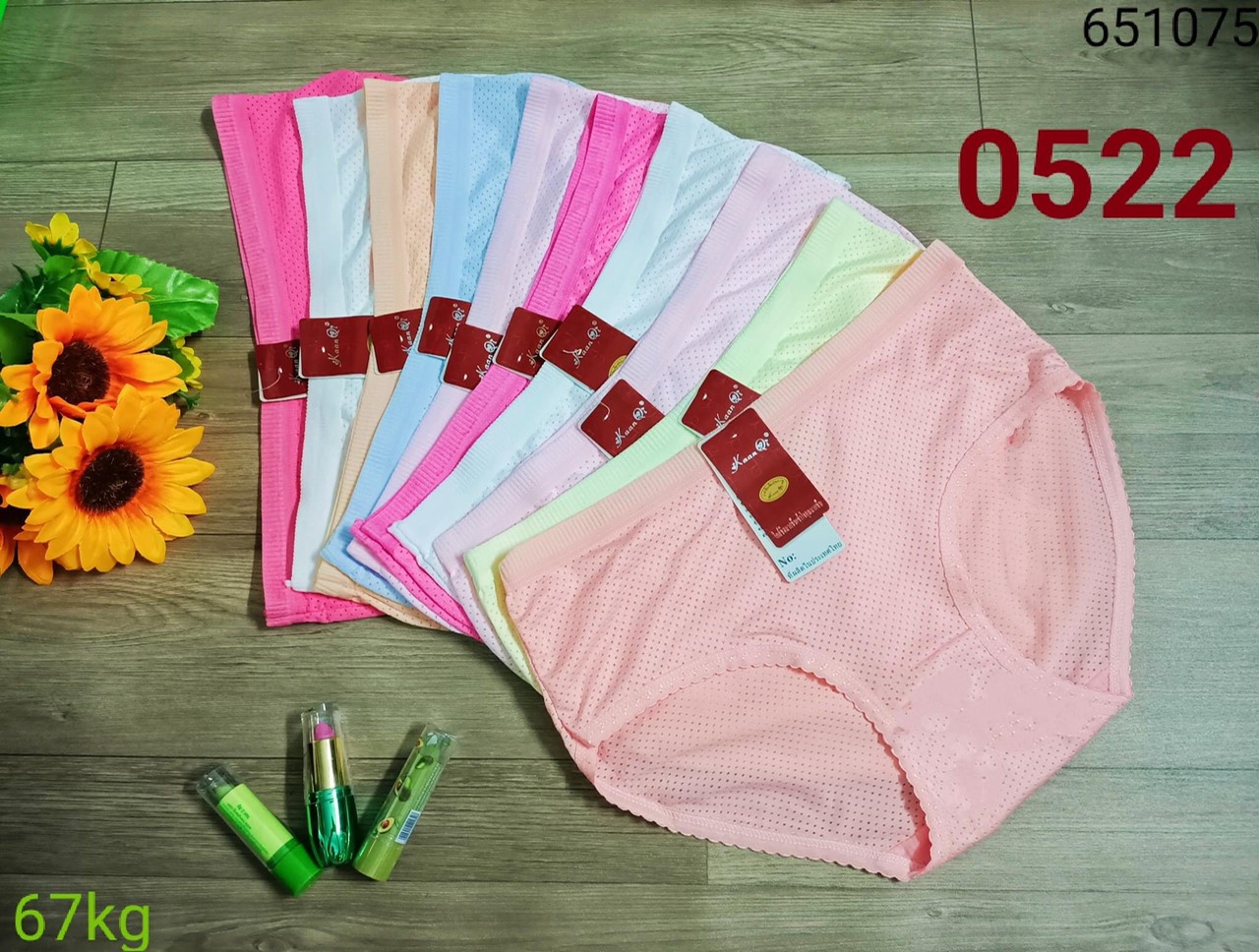 Bộ 10 quần lót nữ thông hơi bigsize Thái Lan 0522. Free size:50-67kg tuỳ chiều cao