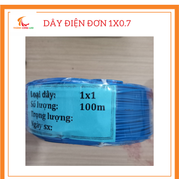 (10 mét ) DÂY ĐIỆN ĐƠN 1X0.7 , Loại 100M/ CUỘN