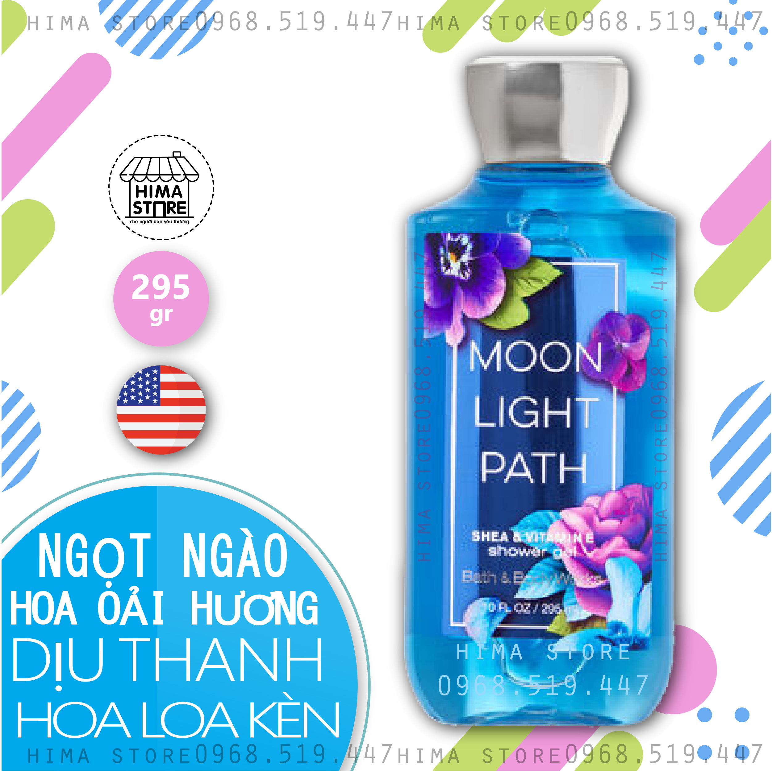 Sữa tắm toàn thân bath & body works shower gel - moonlight path